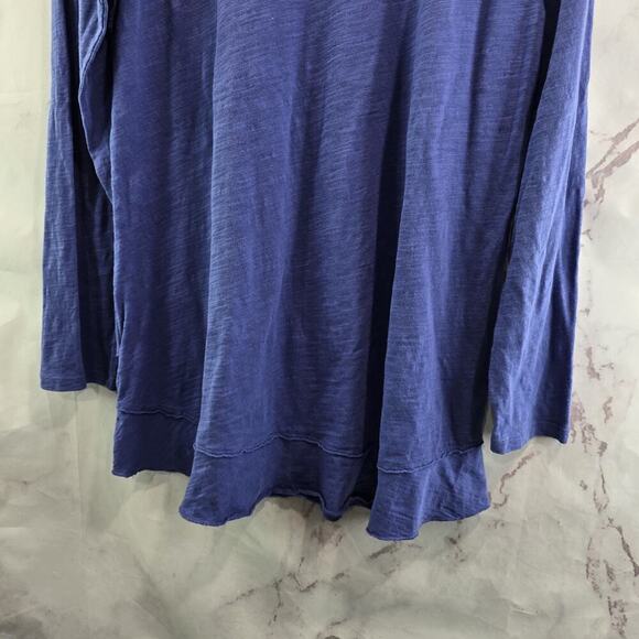 Soft Surroundings T Shirt Womens Small Purple Long Sleeve Layered Tiered Ruffle - Picture 7 of 11